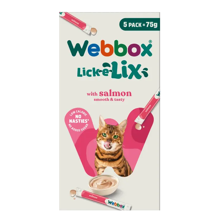 Webbox Cats Delight Lick-e-Lix Salmon 5 x 15g