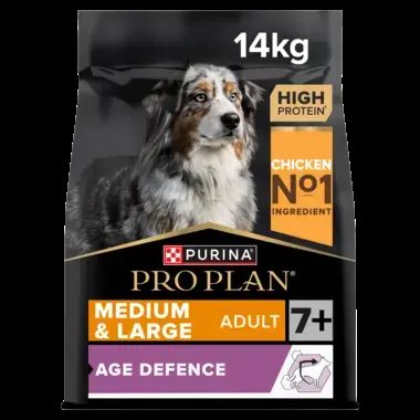 Purina Pro Plan Age Defence Medium & Large Senior 7+ Dry Dog Food with Chicken 14kg