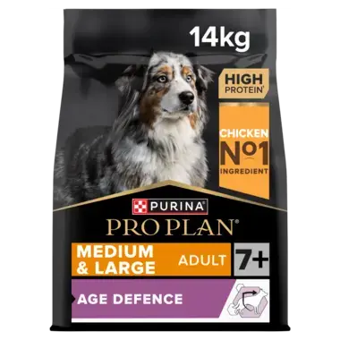 Purina Pro Plan Age Defence Medium & Large Senior 7+ Dry Dog Food with Chicken 14kg