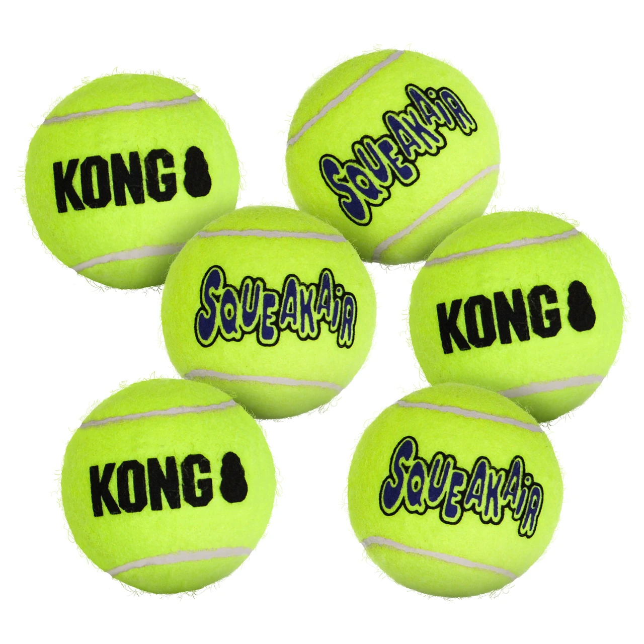 Kong SqueakAir Ball Dog Toy 6 Pack