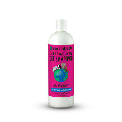 Earthbath 2-in-1 Conditioning Cat Shampoo Light Wild Cherry 472ml