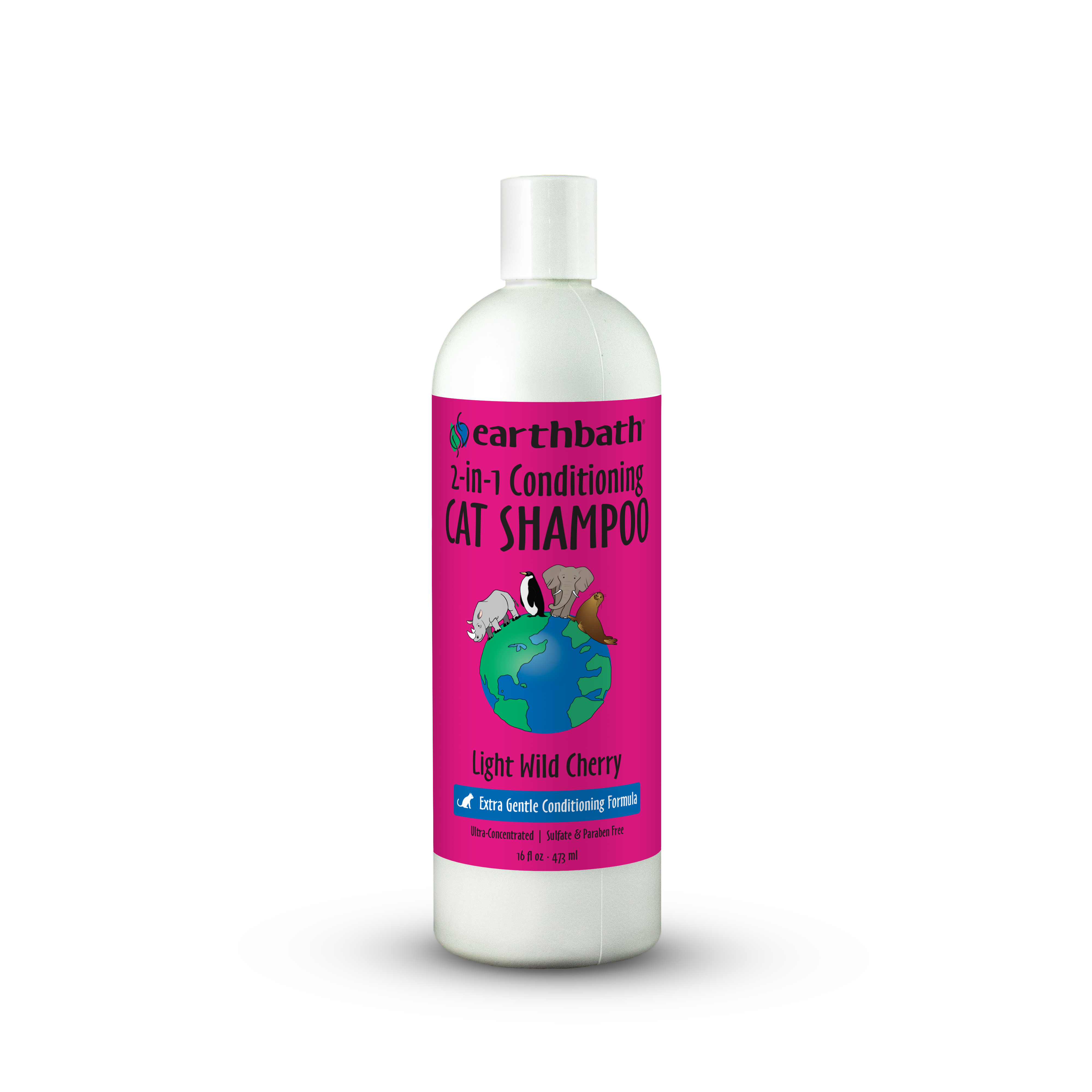 Earthbath 2-in-1 Conditioning Cat Shampoo Light Wild Cherry 472ml