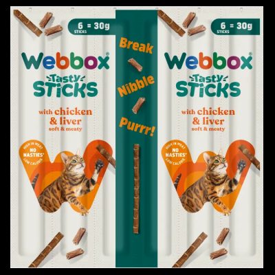 Webbox Cats Delight Tasty Sticks Chicken & Liver 30g