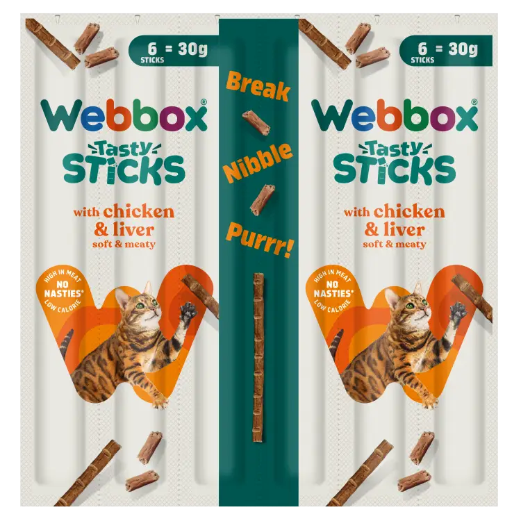 Webbox Cats Delight Tasty Sticks Chicken & Liver 30g