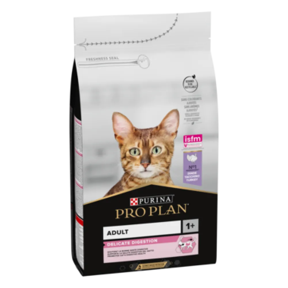 Purina Pro Plan Delicate Digestion Adult Dry Cat Food with Turkey 1.5kg