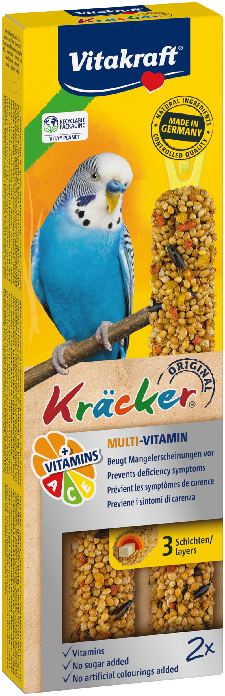 Vitakraft Kracker Multi-Vitamin for Budgies (2 Sticks)