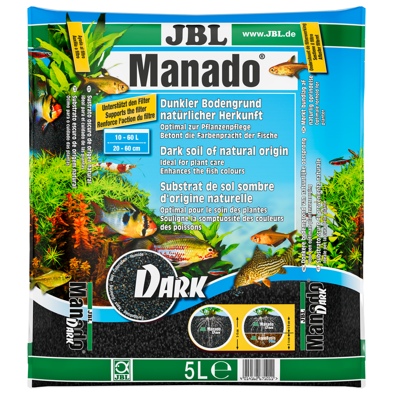 JBL Manado Dark Substrate 5L