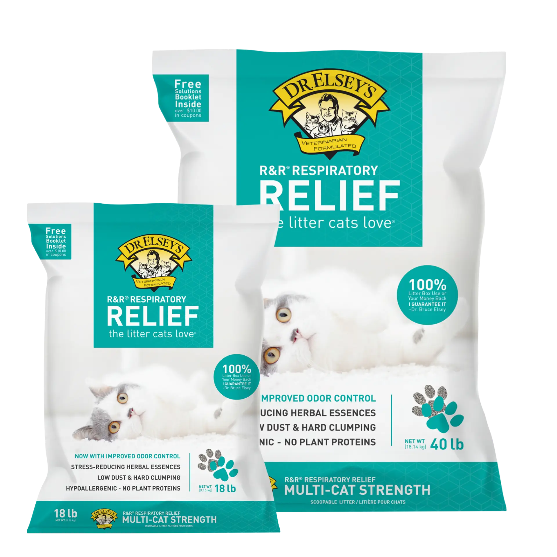 Dr. Elsey's Respiratory Relief Clumping Clay Cat Litter 9.08kg