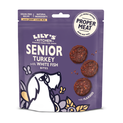 Lily's Kitchen Turkey & Whitefish Senior Dog Treats 70g