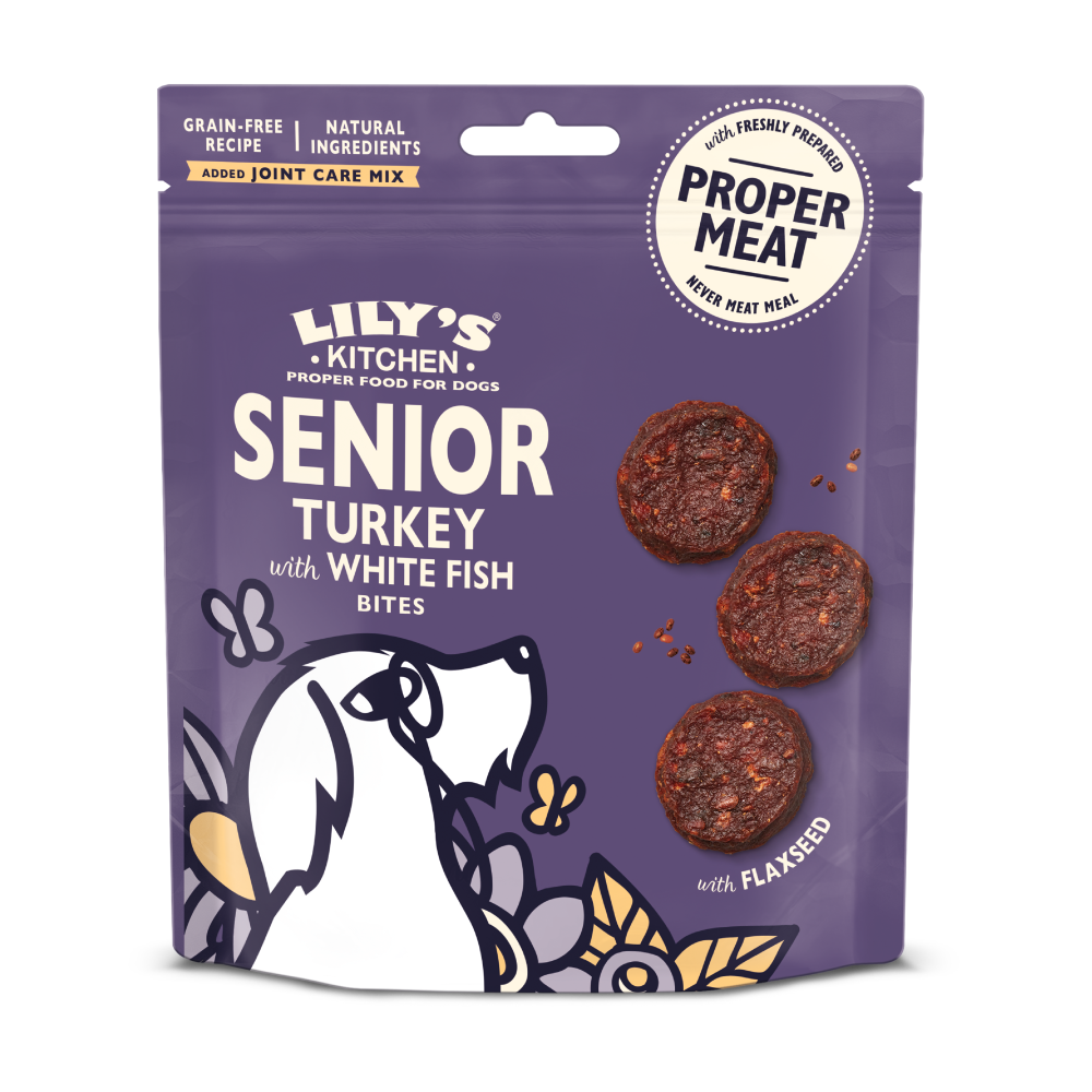 Lily's Kitchen Turkey & Whitefish Senior Dog Treats 70g