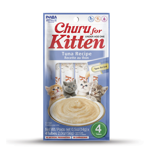 Inaba Churu for Kittens Tuna Recipe 4 x 14g