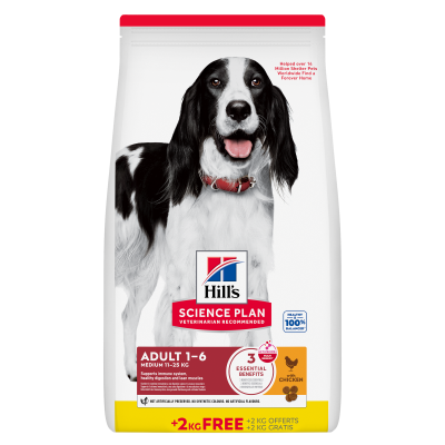 Hill's Science Plan Medium Adult Dry Dog Food with Chicken 2.5kg