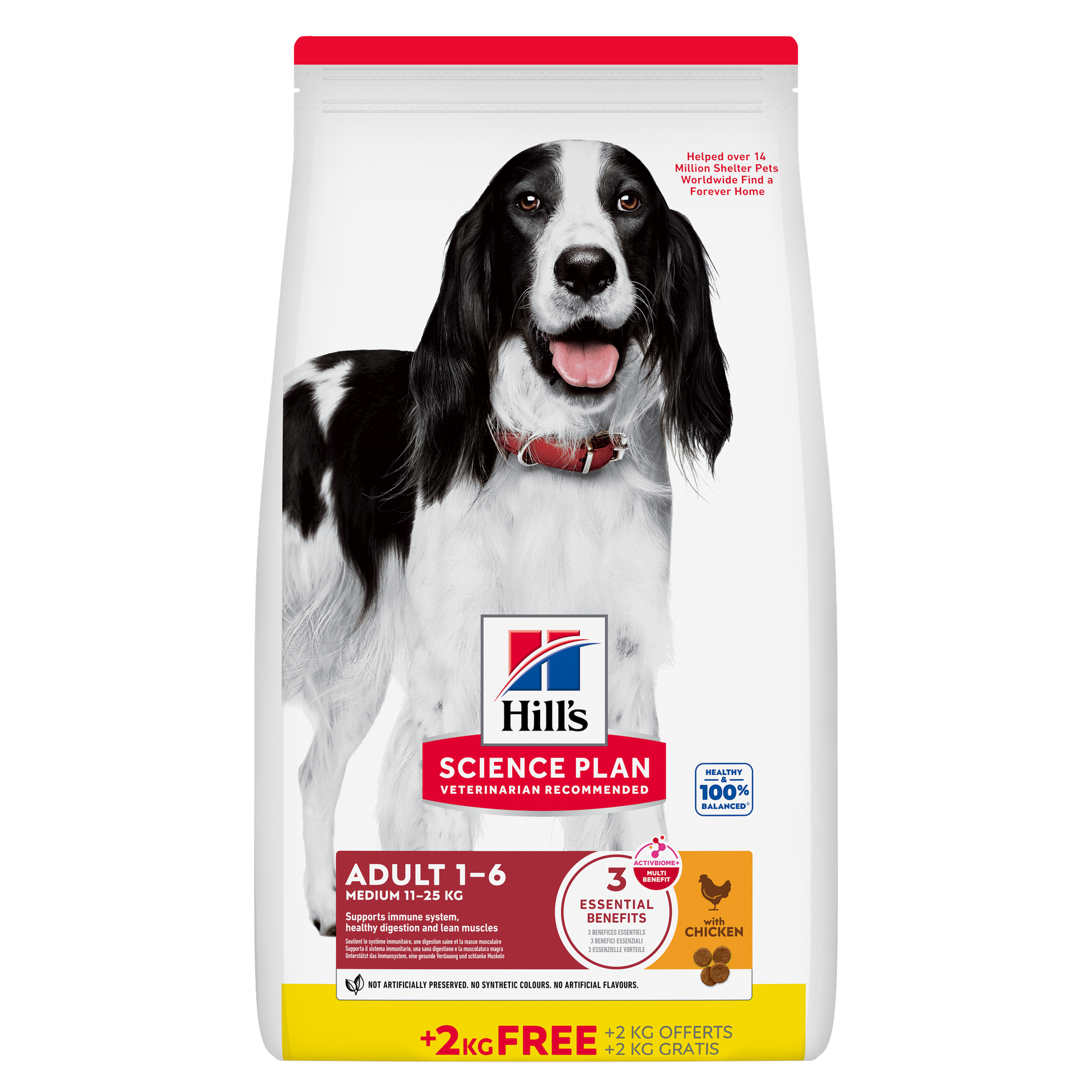 Hill's Science Plan Medium Adult Dry Dog Food with Chicken 2.5kg