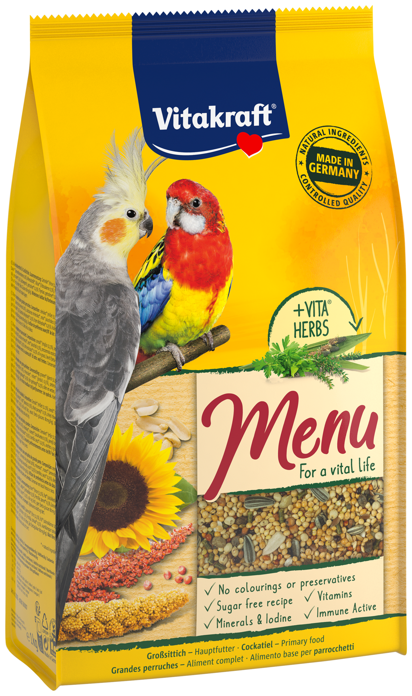 Vitakraft Menu Premium Cockatiels 1kg