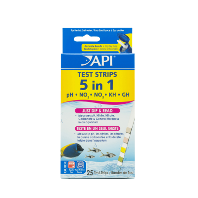 API 5-in-1 Aquarium Test Strips (25 strips)