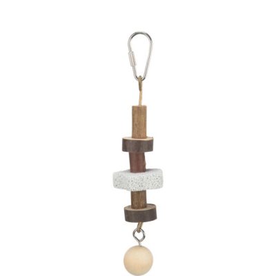 Trixie Natural Living Gnawing Wood with Lava Stone 16cm