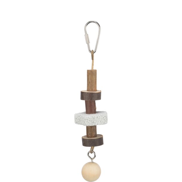 Trixie Natural Living Gnawing Wood with Lava Stone 16cm