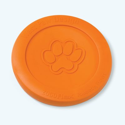 West Paw Zogoflex Zisc Flying Disc Large Orange