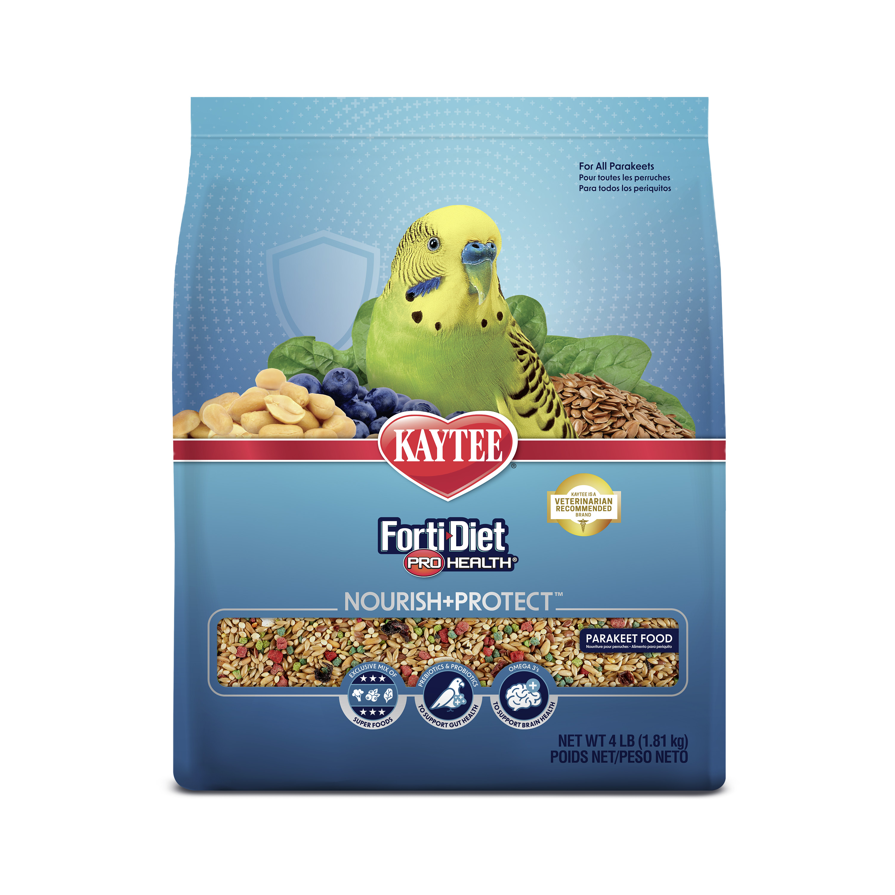 Kaytee Forti-Diet Pro Health Parakeet Food 4lb