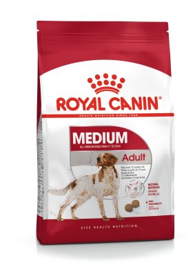 Royal Canin Medium Adult Dry Dog Food 15kg + 3kg Free