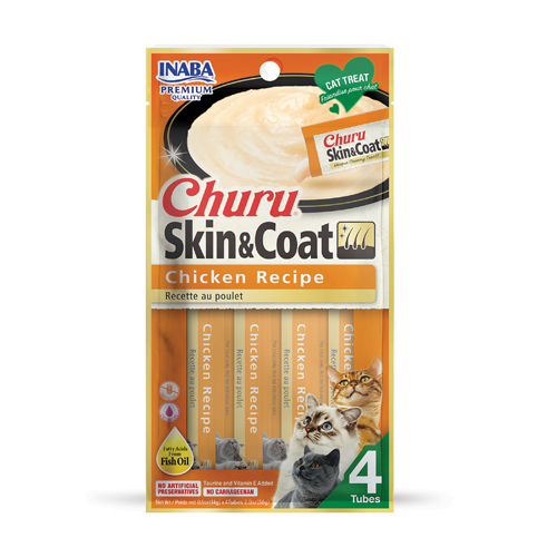 Inaba Churu Skin & Coat Chicken Recipe 4 x 14g