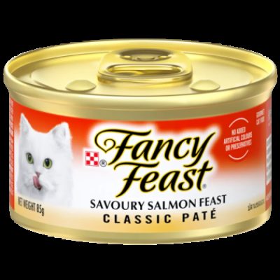 Purina Fancy Feast Classic Pate Savoury Salmon Feast 85g