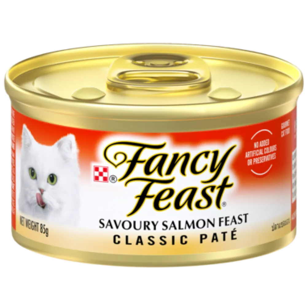 Purina Fancy Feast Classic Pate Savoury Salmon Feast 85g