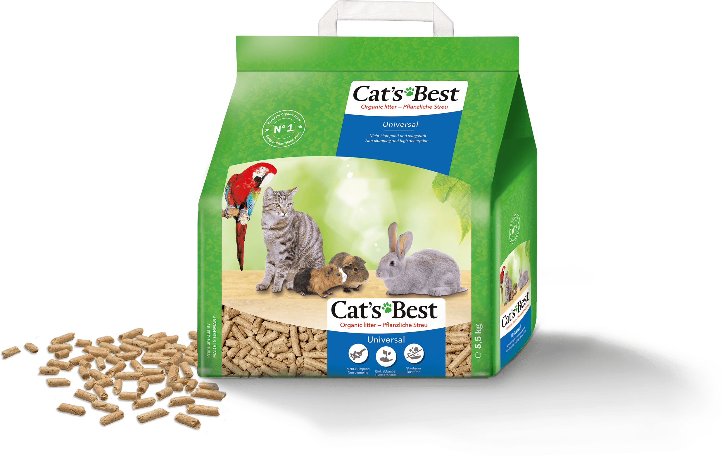 Cat's Best Universal Absorbent Pellet Litter 10L