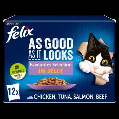 Purina Felix As Good As It Looks Favourite Selection in Jelly 12 x 85g