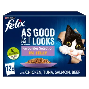 Purina Felix As Good As It Looks Favourite Selection in Jelly 12 x 85g